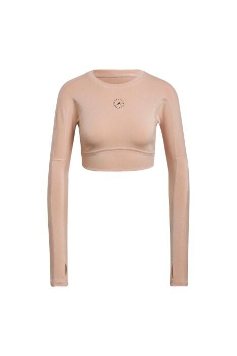 By Stella McCartney TrueStrength Kadın Uzun Kolu T-Shirt - HD9060 Pudra - 3