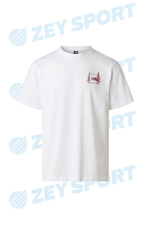 Camping Relaxed Short Sleeve Tee-Graph Erkek T-Shirt - NF0A8GQM Beyaz - The North Face