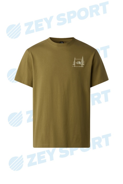 Camping Relaxed Short Sleeve Tee-Graph Erkek T-Shirt - NF0A8GQM Haki - 1