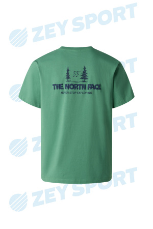 Camping Relaxed Short Sleeve Tee-Graph Erkek T-Shirt - NF0A8GQM Yeşil - 2