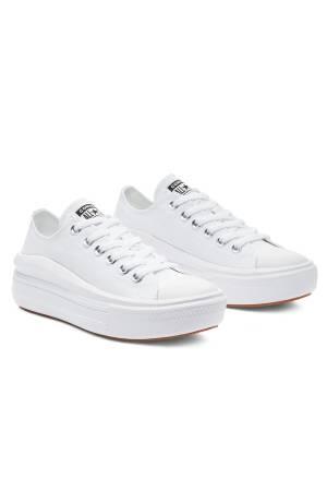 Canvas Color Chuck Taylor All Star Move Kadın Sneaker - 570257C Beyaz - 3