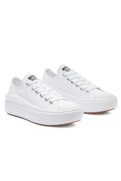 Canvas Color Chuck Taylor All Star Move Kadın Sneaker - 570257C Beyaz - 3