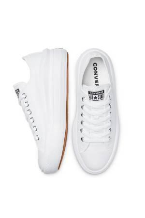 Canvas Color Chuck Taylor All Star Move Kadın Sneaker - 570257C Beyaz - 4