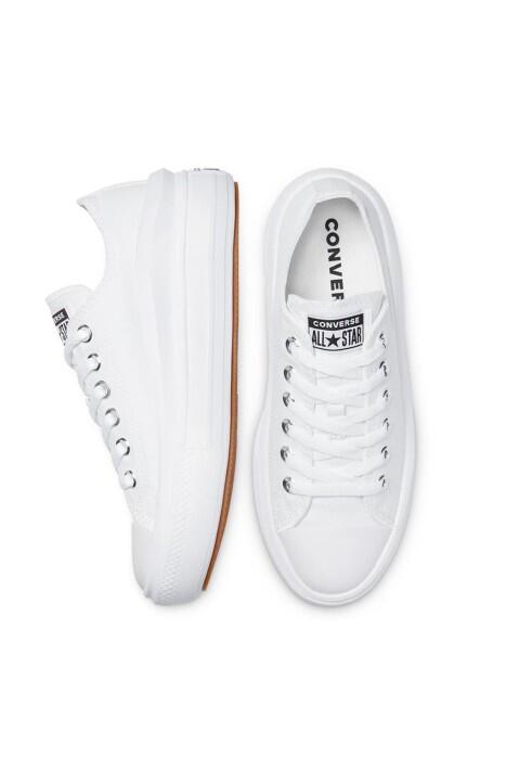 Canvas Color Chuck Taylor All Star Move Kadın Sneaker - 570257C Beyaz - 4