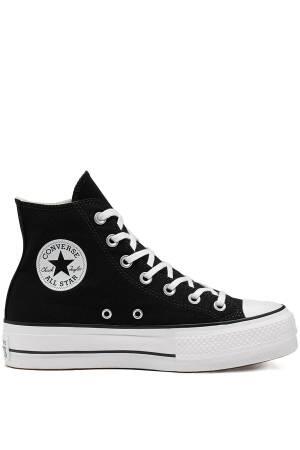Chuck Taylor All Star Platform Canvas Kadın Sneaker - 560845C Siyah - Converse