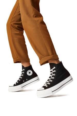 Chuck Taylor All Star Platform Canvas Kadın Sneaker - 560845C Siyah - 2