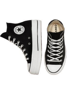 Chuck Taylor All Star Platform Canvas Kadın Sneaker - 560845C Siyah - 6