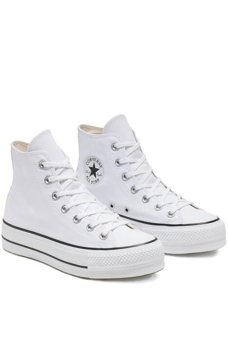 Chuck Taylor All Star Platform Canvas Kadın Sneaker - 560846C Beyaz - 2