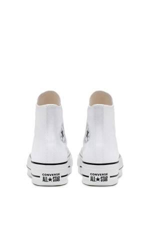 Chuck Taylor All Star Platform Canvas Kadın Sneaker - 560846C Beyaz - 3