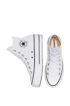 Chuck Taylor All Star Platform Canvas Kadın Sneaker - 560846C Beyaz - 5