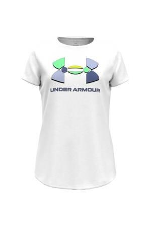 Colorblock BL Kız Çocuk T-Shirt - 1382979 Beyaz - Under Armour