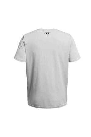Colorblock Wordmark Ss Erkek T-Shirt - 1382829 Mod Gri/Siyah - 2