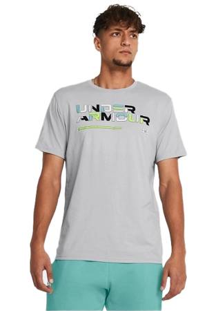 Colorblock Wordmark Ss Erkek T-Shirt - 1382829 Mod Gri/Siyah - 3