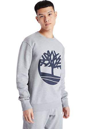 Core Logo Crew Bb Erkek SweatShirt - TB0A2BJ8 Gri - Timberland