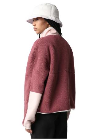 Cragmont Fleece Kadın Ceket - NF0A5A9L Bordo/Krem - 3