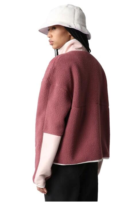 Cragmont Fleece Kadın Ceket - NF0A5A9L Bordo/Krem - 3