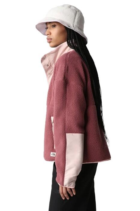 Cragmont Fleece Kadın Ceket - NF0A5A9L Bordo/Krem - 4
