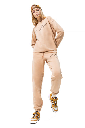 Crew Kadın SweatShirt - HM4867 Bej - 3
