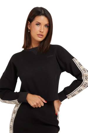 Cymone Cn Kadın SweatShirt - V3BQ16KB3P2 Siyah - Guess