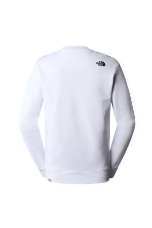 Drew Peak Crew Erkek SweaShirt - NF0A4SVR Beyaz/Siyah - 2