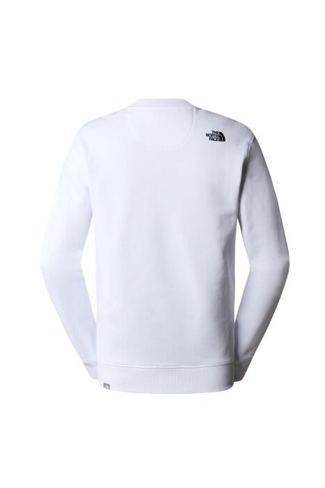 Drew Peak Crew Erkek SweaShirt - NF0A4SVR Beyaz/Siyah - 2