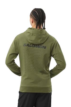 Dynamik Logo Erkek SweatShirt - LC2231200 Haki - Salomon