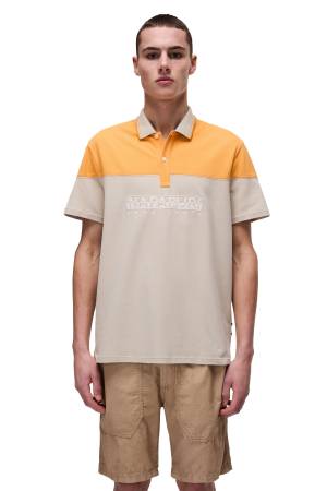 E-Saturnıa Ss Erkek Polo T-Shirt - NP0A4IDD Bej - Napapijri