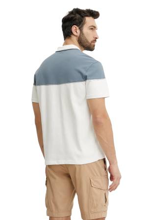 E-Saturnıa Ss Erkek Polo T-Shirt - NP0A4IDD Beyaz - 3