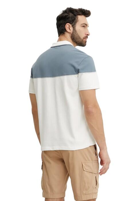 E-Saturnıa Ss Erkek Polo T-Shirt - NP0A4IDD Beyaz - 3