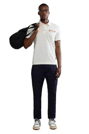 E-Smallwood Erkek T-Shirt - NP0A4HPV Beyaz - Napapijri