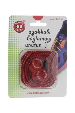 Elastik Ayakkabı Bağcığı - 11A1 Mavi/Kırmızı Mavi/Kırmızı
