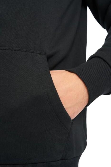 Embroidered Sc Fz Hoodie Erkek Fermuarlı SweatShirt - 10019922 Siyah - 5