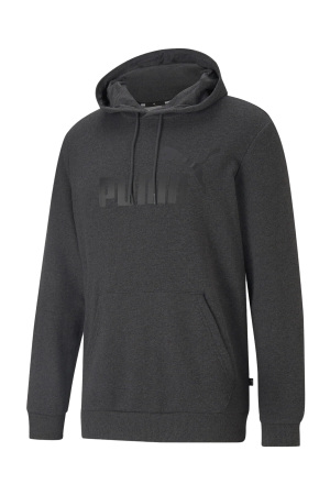 Ess Big Logo Erkek Kapüşonlu SweatShirt - 586688 Gri - Puma