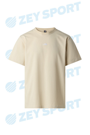 Essential Center Logo Relaxed Erkek T-Shirt - NF0A8GQE Açık Bej - The North Face