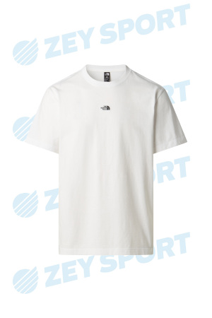Essential Center Logo Relaxed Erkek T-Shirt - NF0A8GQE Beyaz - The North Face