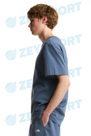 Essential Center Logo Relaxed Erkek T-Shirt - NF0A8GQE Granit Gri - 3