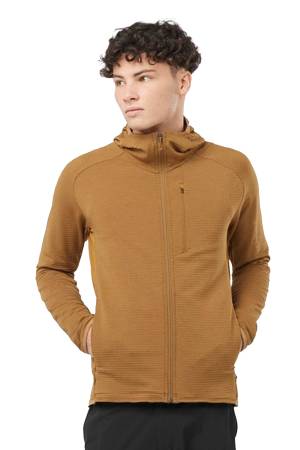 Essential Ltwarm Erkek Tam Fermuarlı Polar - LC2111900 Kahverengi - Salomon