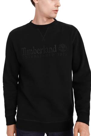Est.1973 Crew Sw Erkek SweatShirt - TB0A2CQZ Siyah - Timberland
