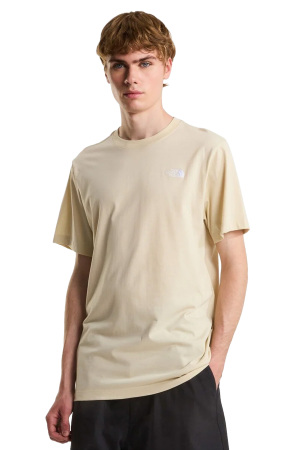 Evolution Simple Dome Regular Erkek T-Shirt - NF0A8CZ2 Açık Bej - The North Face