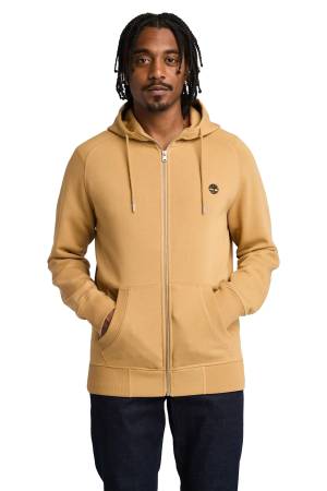 Exeter River Brushed Back Full Zip Erkek SweatShirt - TB0A2BNB Açık Kahverengi - Timberland
