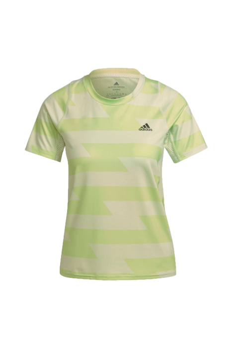 Fast Allover Print Tee Kadın T-Shirt - HD7029 Yeşil - 1