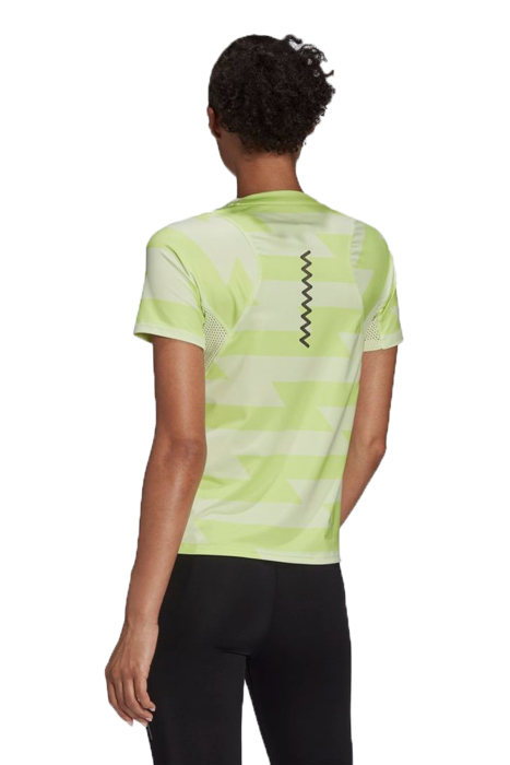 Fast Allover Print Tee Kadın T-Shirt - HD7029 Yeşil - 3