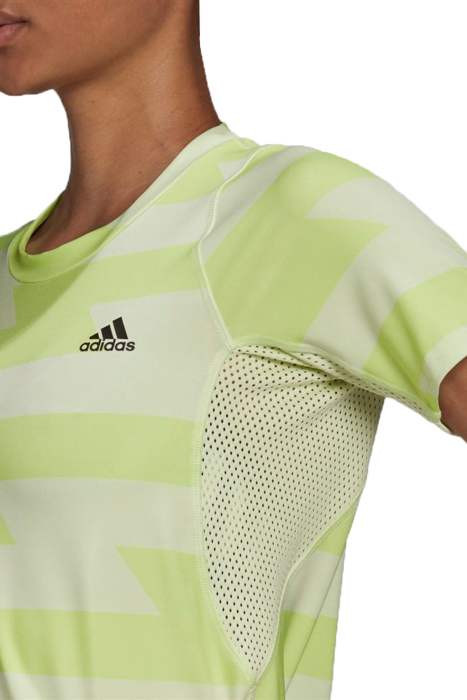 Fast Allover Print Tee Kadın T-Shirt - HD7029 Yeşil - 4