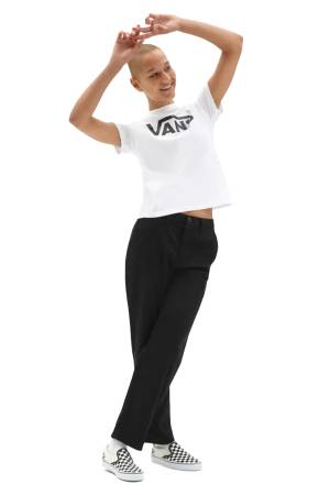 Flying V Crew Tee Kadın T-Shirt - VN0A3UP4 Beyaz - 2