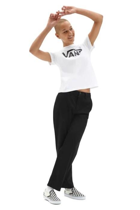 Flying V Crew Tee Kadın T-Shirt - VN0A3UP4 Beyaz - 2
