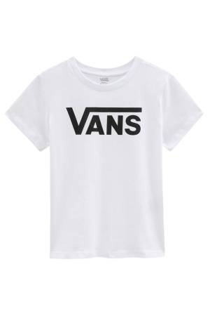 Flying V Crew Tee Kadın T-Shirt - VN0A3UP4 Beyaz - 4