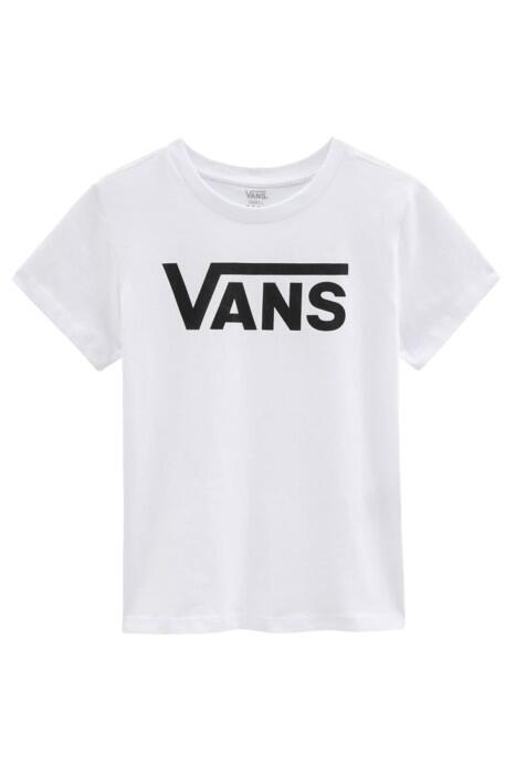Flying V Crew Tee Kadın T-Shirt - VN0A3UP4 Beyaz - 4
