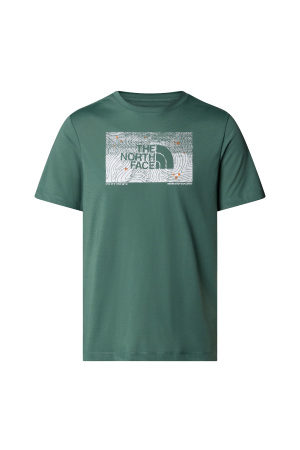 Foundatıon Abstract Graphıc Tee Erkek T-Shirt - NF0A8BQV Koyu Yeşil - The North Face
