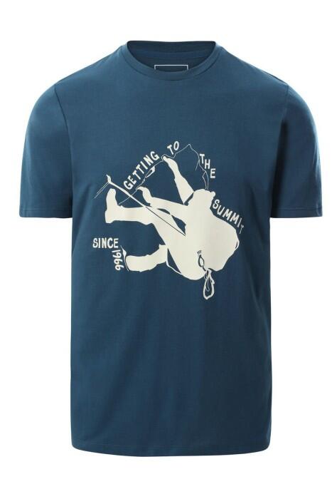 Foundatıon Graphıc Tee S/S - Eu Erkek T-Shirt - NF0A55EF Koyu Mavi - 1