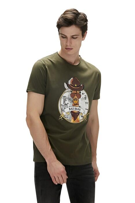 Giraffe Erkek T-Shirt - 23.01.07.036 Haki - 1